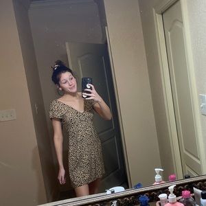 Cheetah print dress